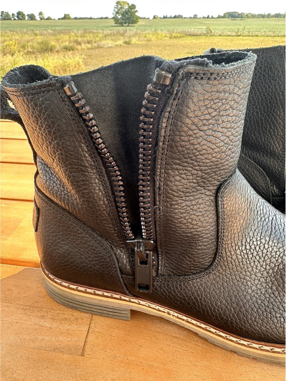 BullBoxer Bayley Ankle Boots Booties Black Leather Women’s 10 Made In Portugal - Picture 4 of 13